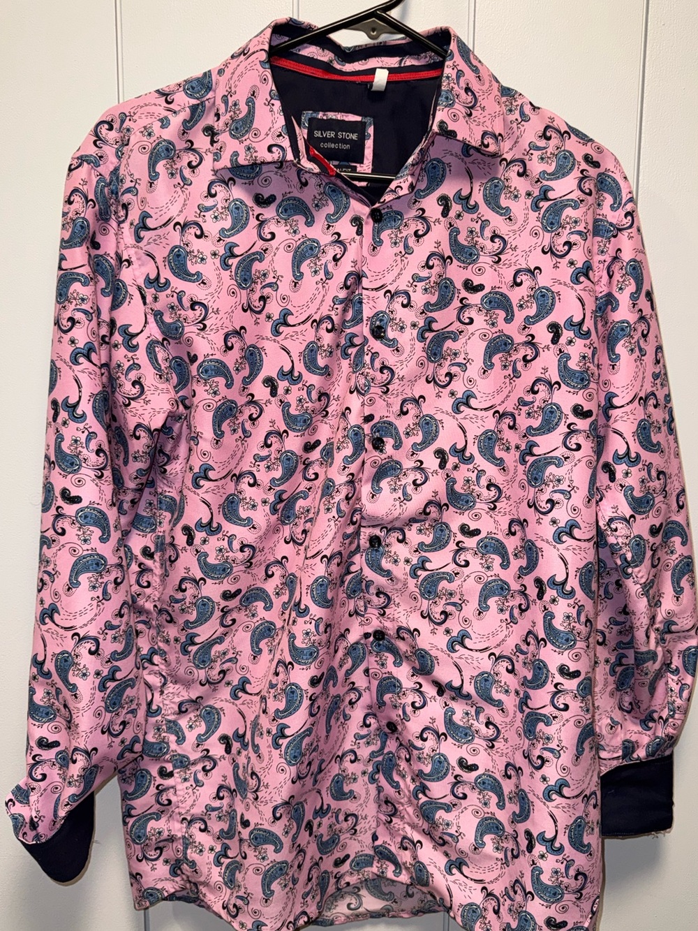 Pink Paisley Men's Dress Shirt